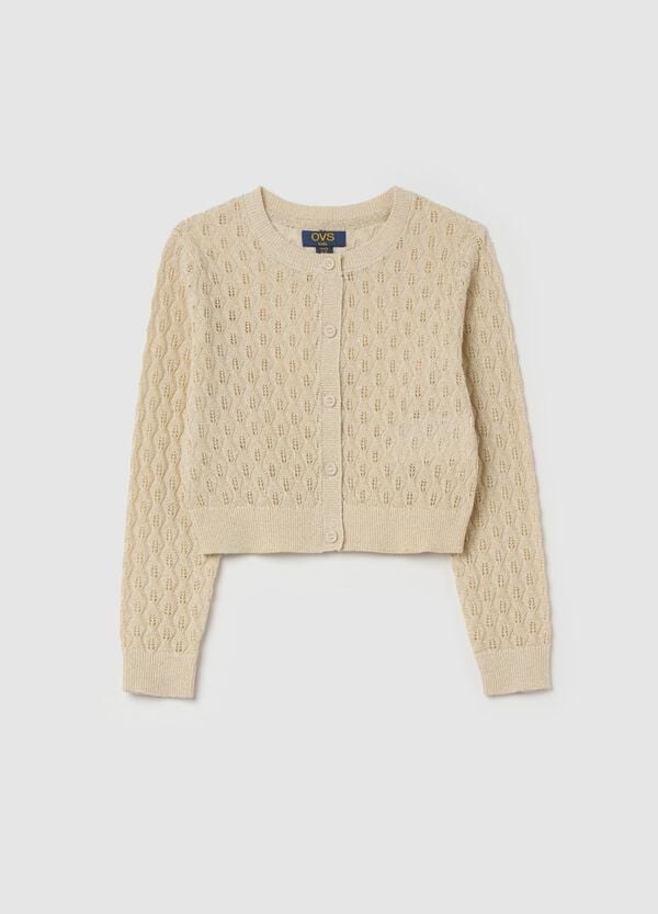 Ovs Cardigan con lurex lavorazione traforata