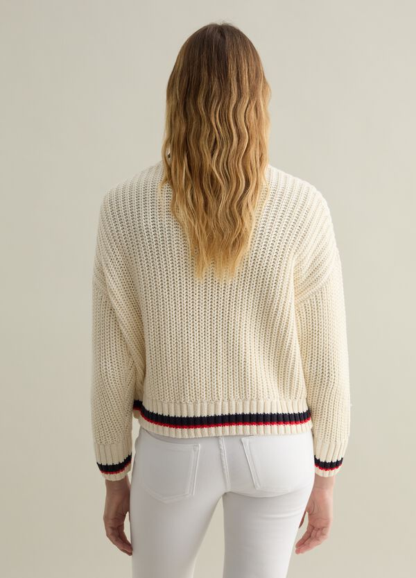 Ovs Cardigan Con Profili A Contrasto