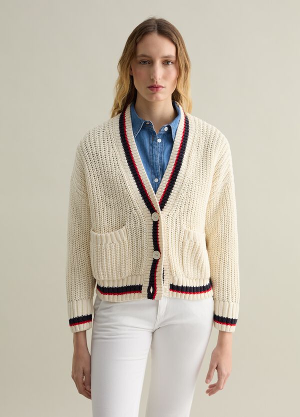 Ovs Cardigan con profili a contrasto