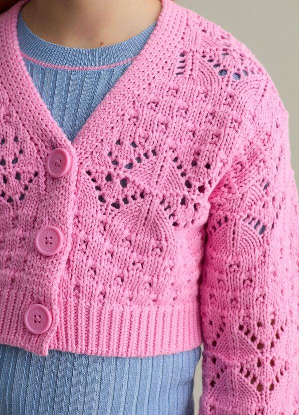 Ovs Cardigan Con Scollo A V Lavorazione Traforata