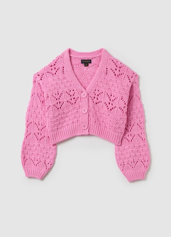 Ovs Cardigan Con Scollo A V Lavorazione Traforata