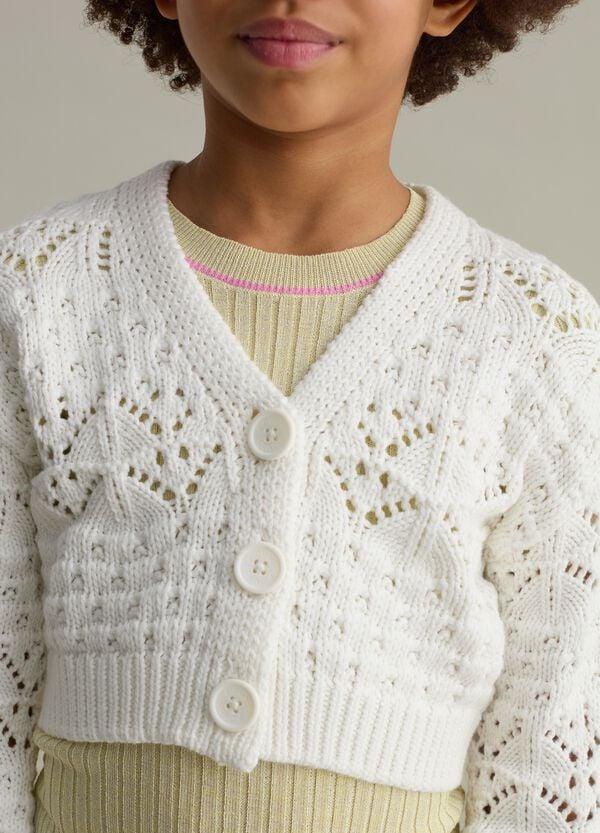 Ovs Cardigan Con Scollo A V Lavorazione Traforata