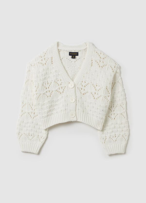 Ovs Cardigan Con Scollo A V Lavorazione Traforata