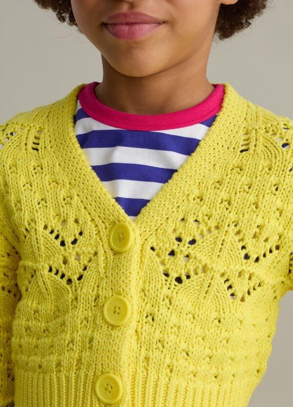Ovs Cardigan Con Scollo A V Lavorazione Traforata