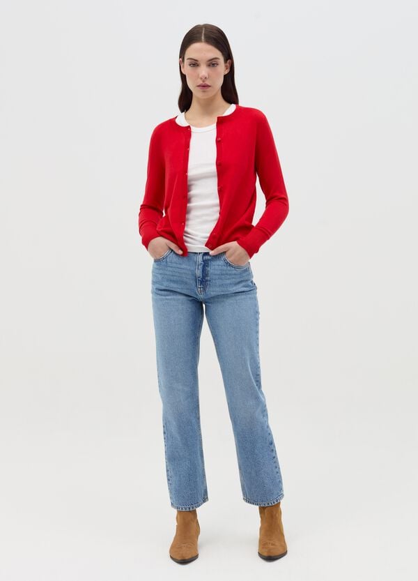 Ovs Cardigan Con Scollo Rotondo