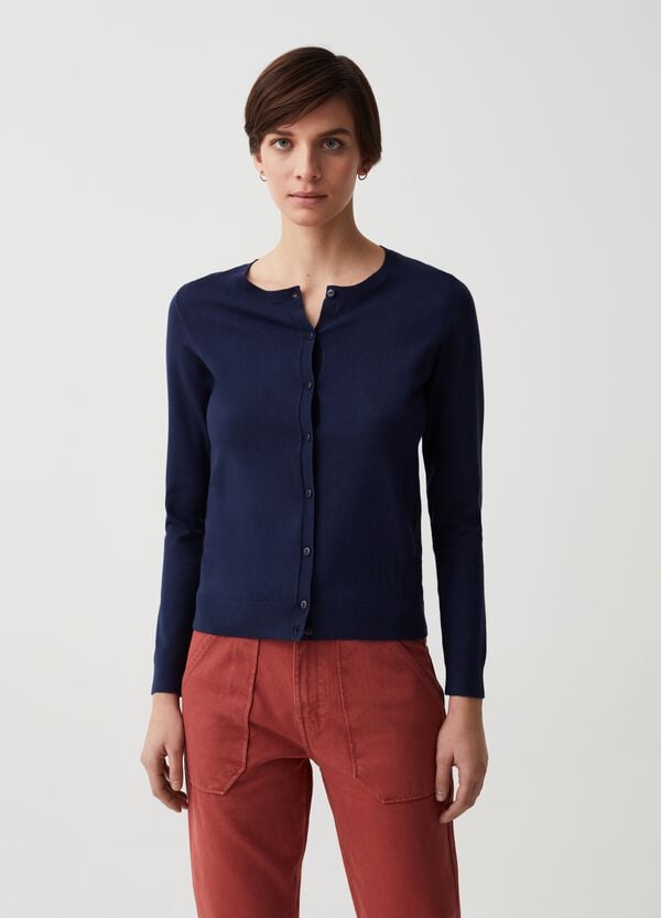 Ovs Cardigan con scollo rotondo