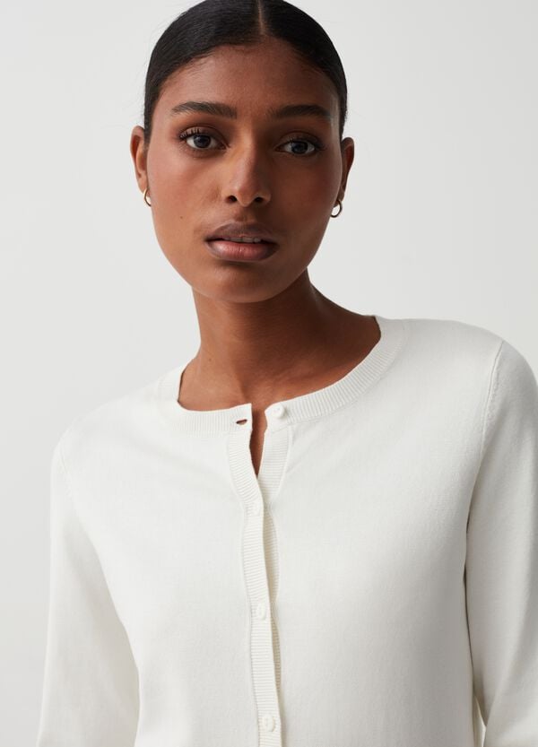 Ovs Cardigan Con Scollo Rotondo