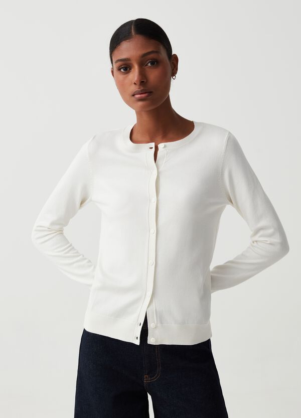 Ovs Cardigan Con Scollo Rotondo