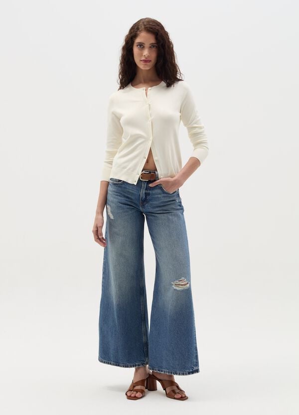 Ovs Cardigan Con Scollo Rotondo