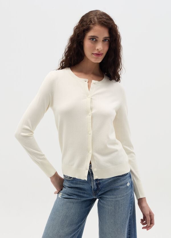 Ovs Cardigan Con Scollo Rotondo