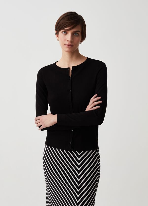 Ovs Cardigan con scollo rotondo