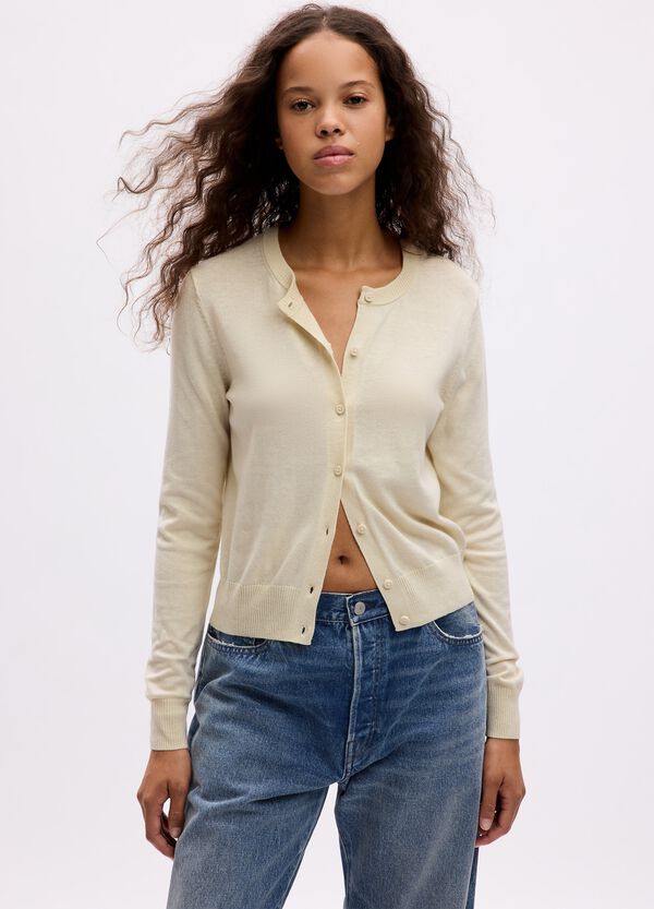 Ovs Cardigan con scollo rotondo