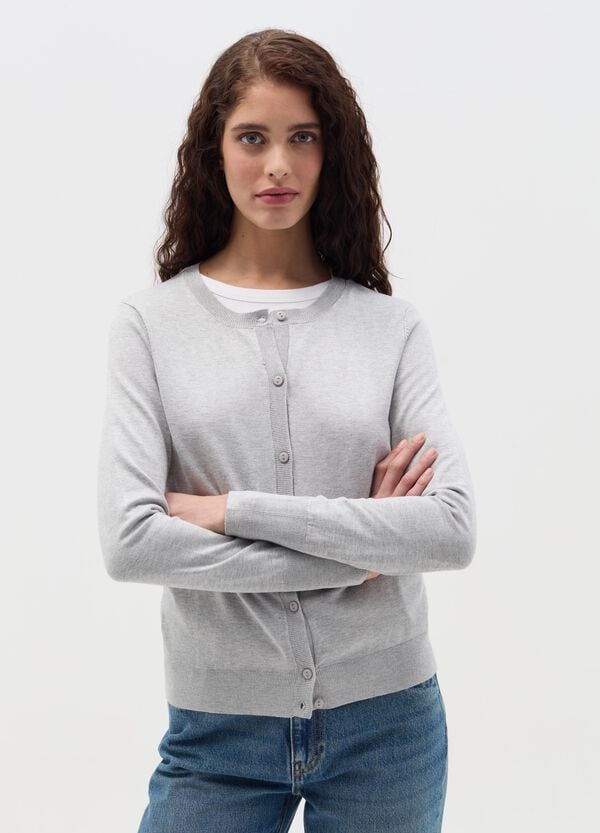 Ovs Cardigan Con Scollo Rotondo