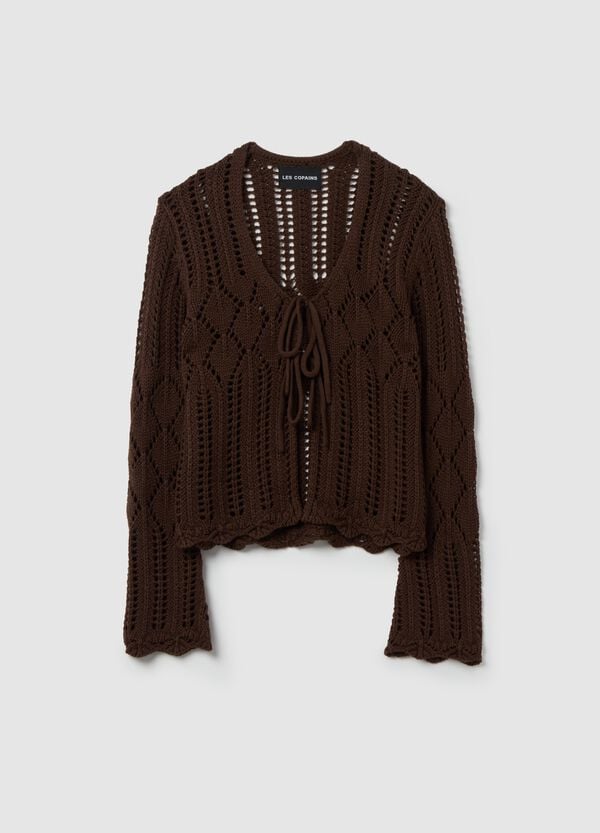 Ovs Cardigan crochet con laccetti