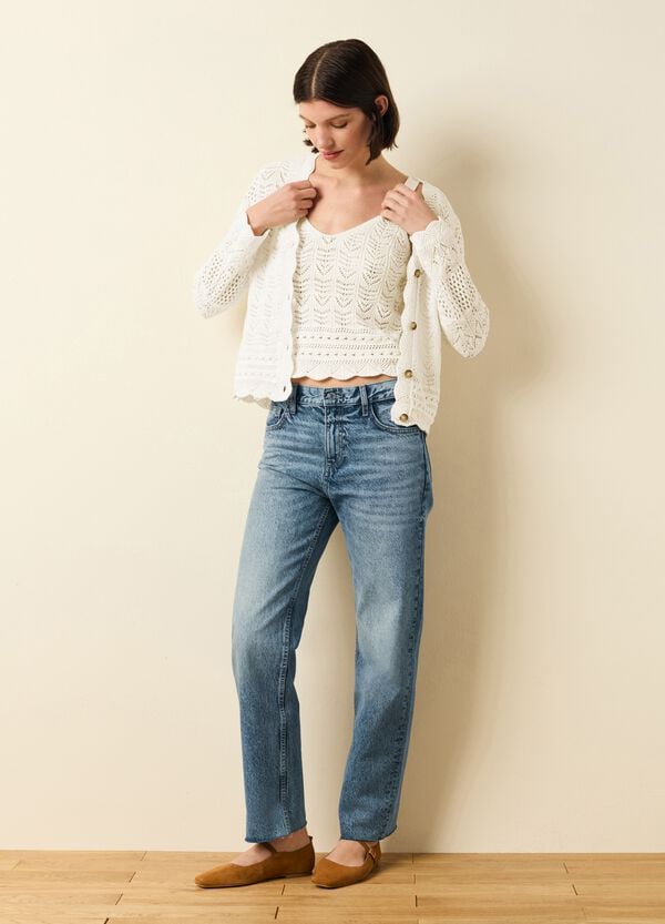 Ovs Cardigan crochet con scollo a V