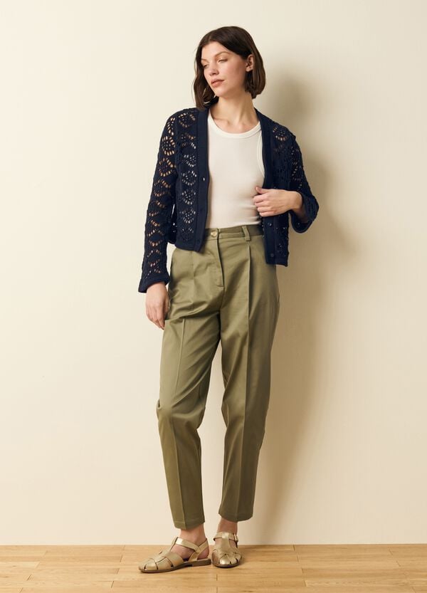 Ovs Cardigan Crochet Scollo A V