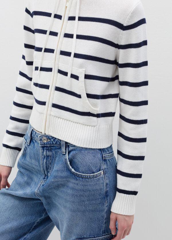 Ovs Cardigan Full-zip Con Cappuccio