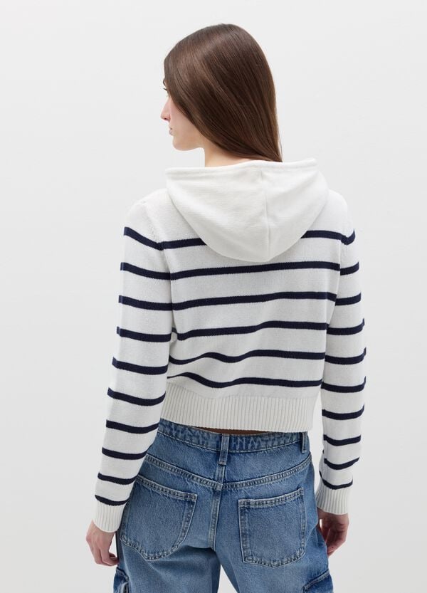 Ovs Cardigan Full-zip Con Cappuccio