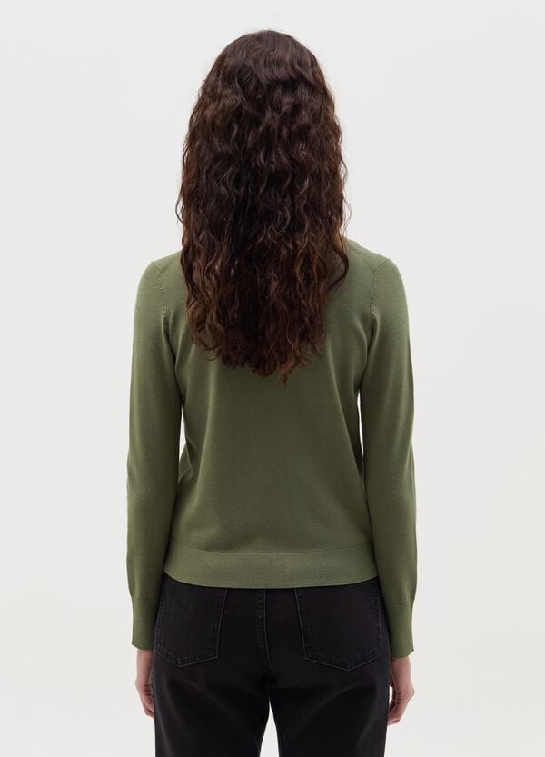 Ovs Cardigan Girocollo Tinta Unita