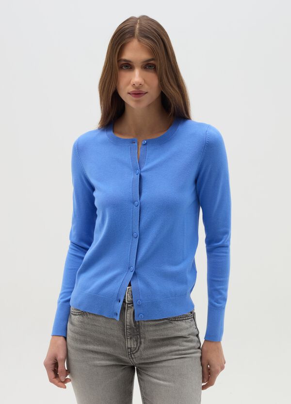 Ovs Cardigan Girocollo Tinta Unita