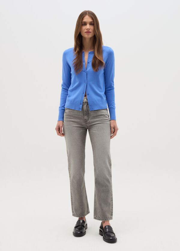 Ovs Cardigan girocollo tinta unita