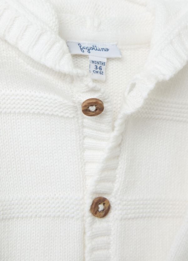 Ovs Cardigan In Cotone Con Cappuccio