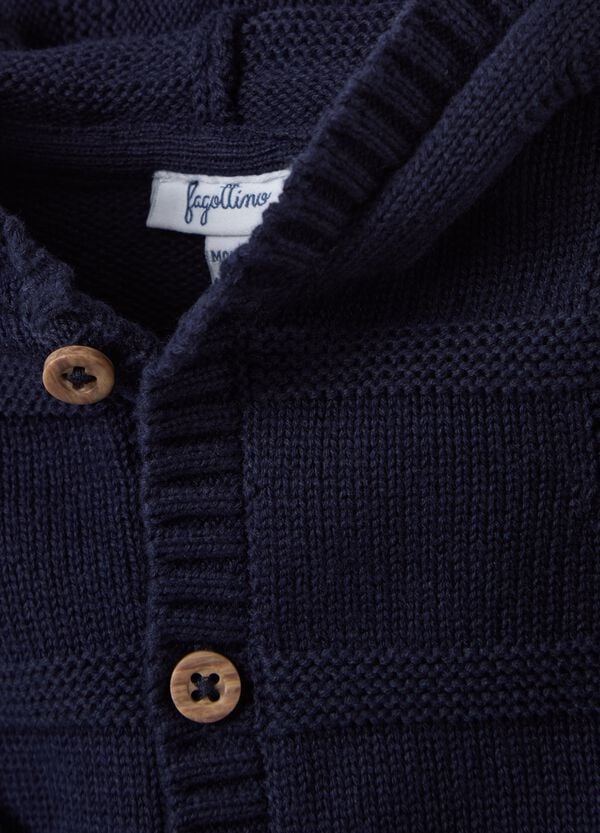 Ovs Cardigan In Cotone Con Cappuccio