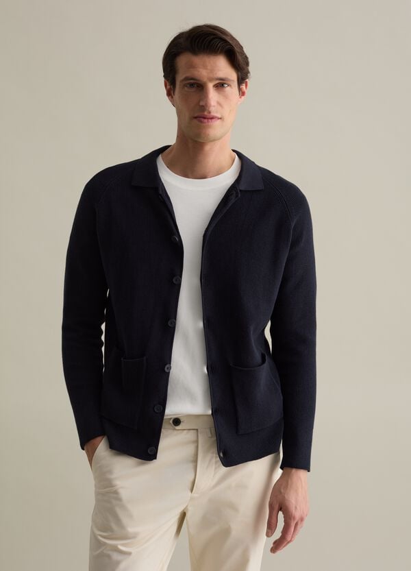 Ovs Cardigan In Cotone Con Colletto