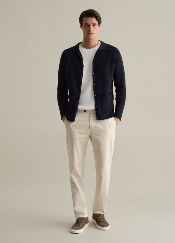 Ovs Cardigan in cotone con colletto