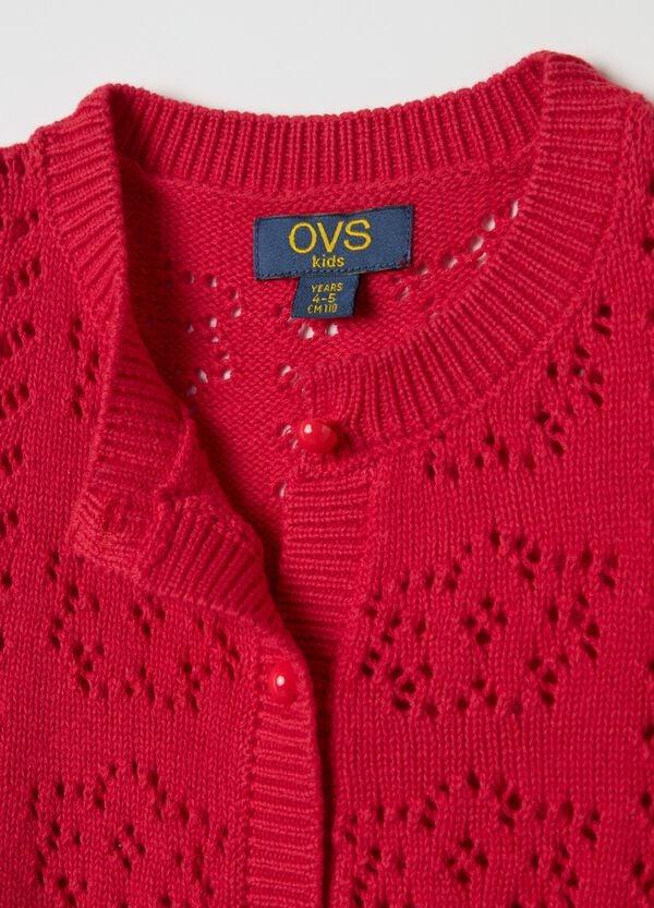 Ovs Cardigan In Cotone Con Lavorazione Traforata