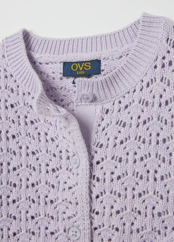 Ovs Cardigan In Cotone Con Motivo Traforato