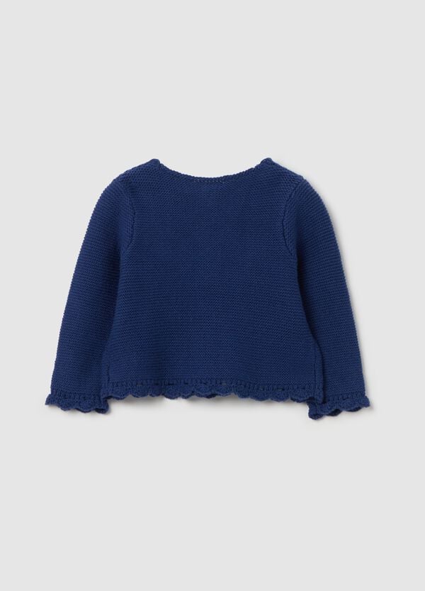 Ovs Cardigan In Cotone Con Profili Ondulati