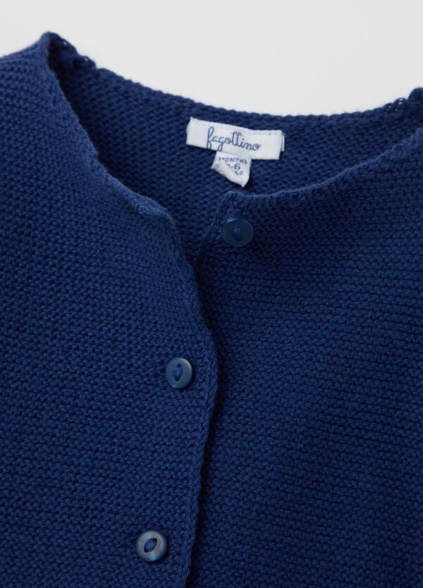 Ovs Cardigan In Cotone Con Profili Ondulati