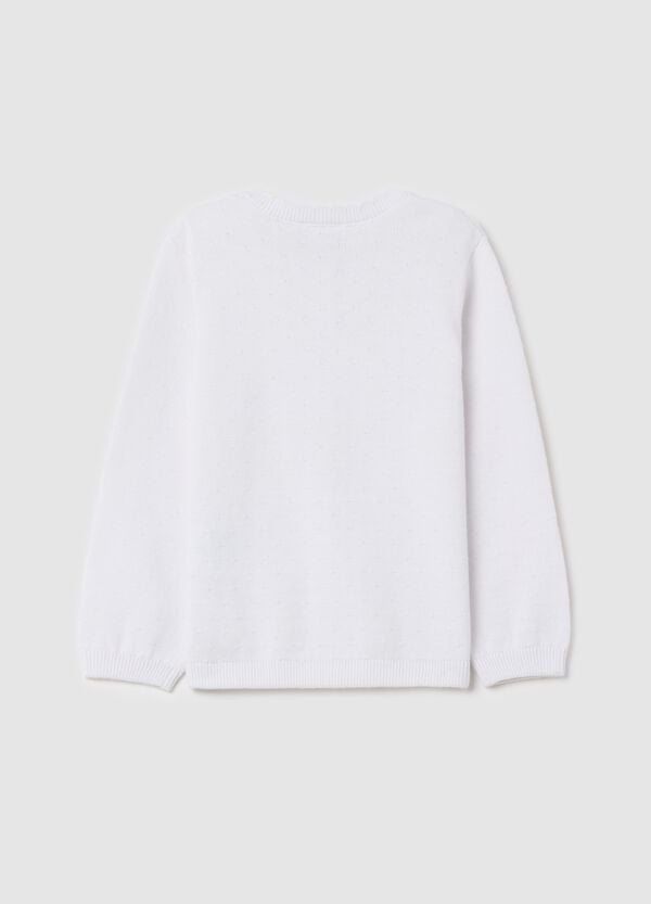 Ovs Cardigan In Cotone Con Scollo Ondulato