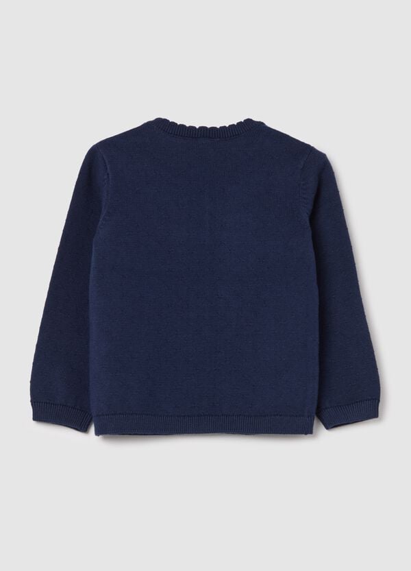 Ovs Cardigan In Cotone Con Scollo Ondulato
