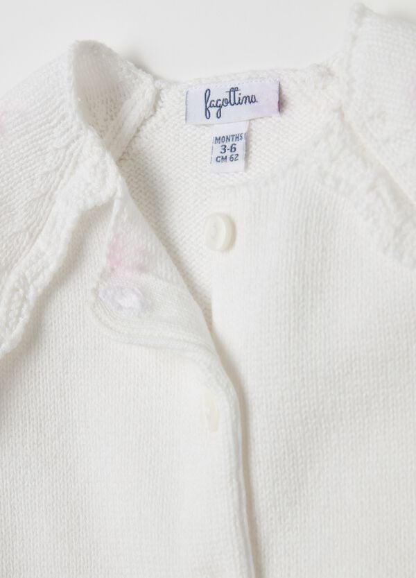Ovs Cardigan In Cotone Lavorazione Traforata