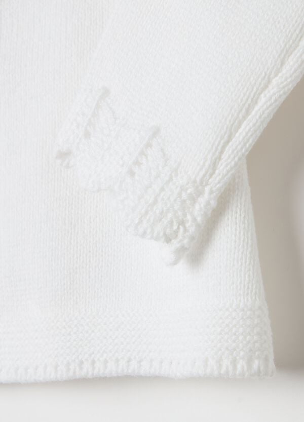 Ovs Cardigan In Cotone Lavorazione Traforata