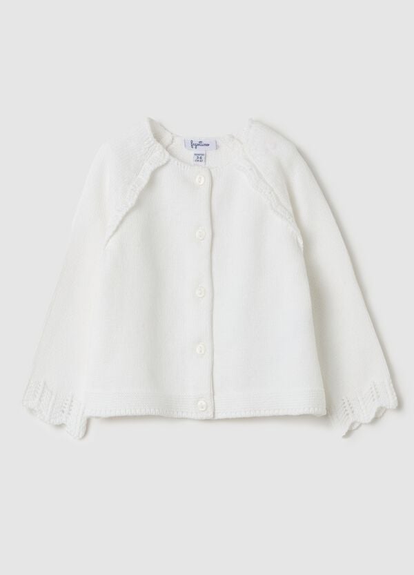 Ovs Cardigan in cotone lavorazione traforata