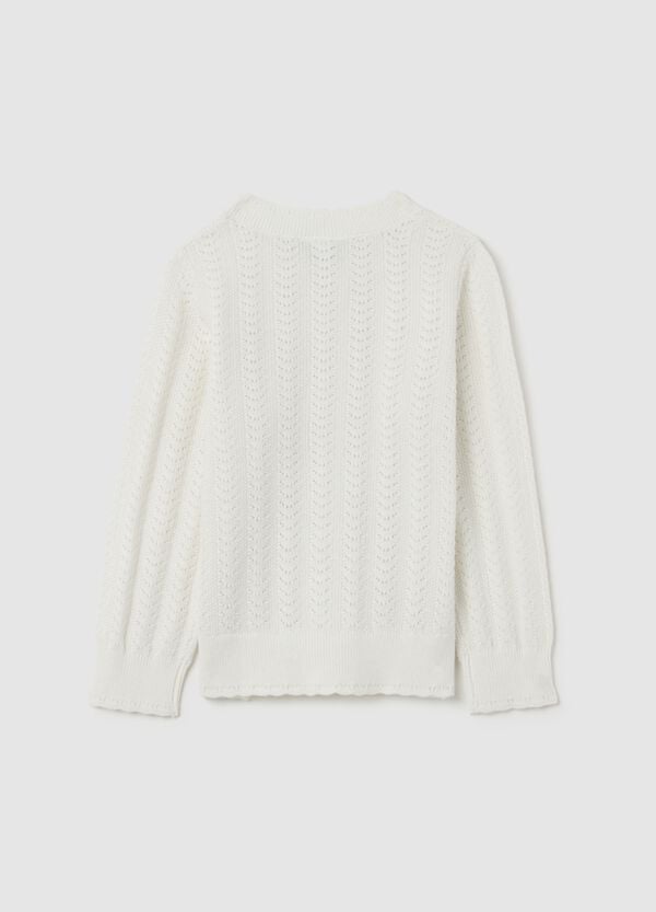 Ovs Cardigan In Cotone Pointelle
