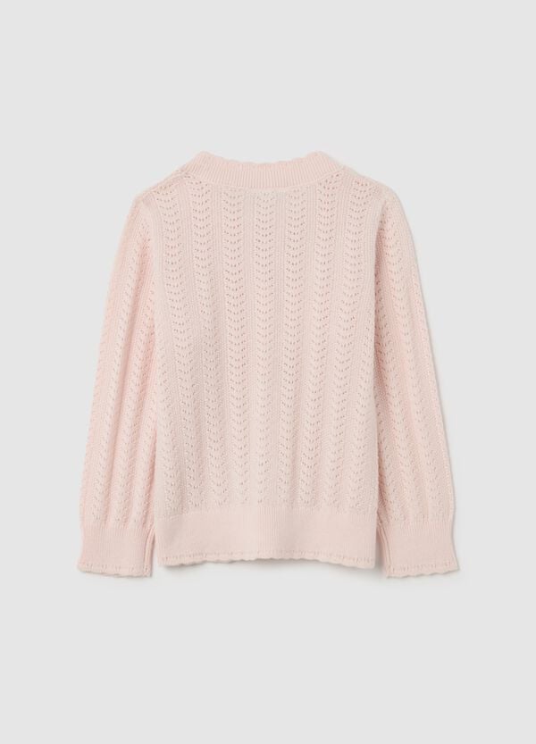 Ovs Cardigan In Cotone Pointelle