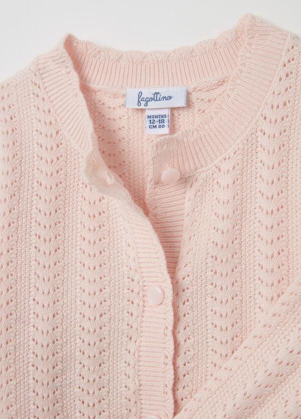 Ovs Cardigan In Cotone Pointelle