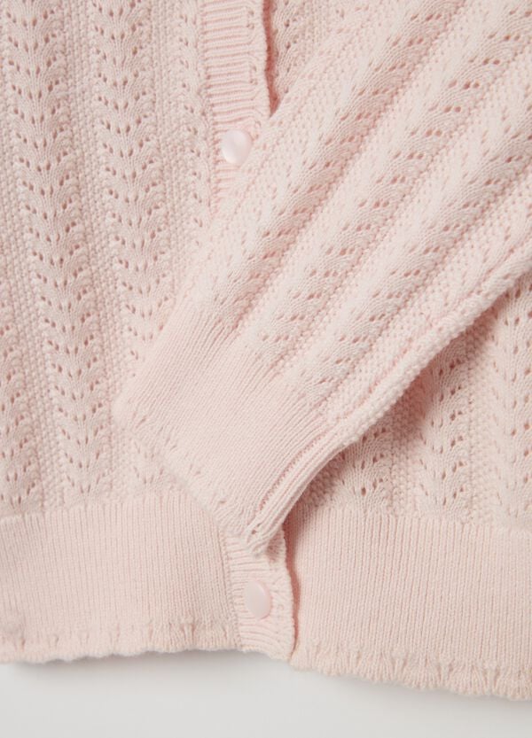 Ovs Cardigan In Cotone Pointelle