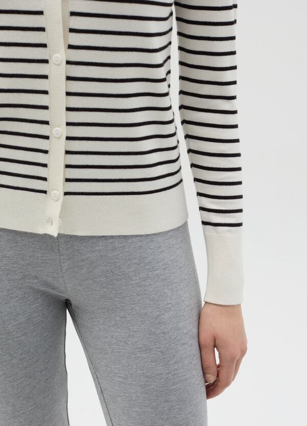 Ovs Cardigan In Fantasia A Righe