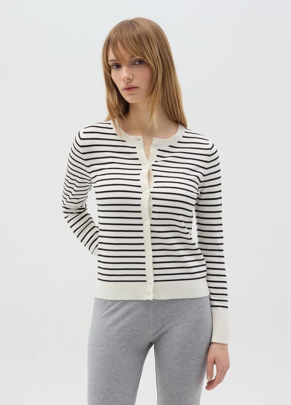 Ovs Cardigan in fantasia a righe