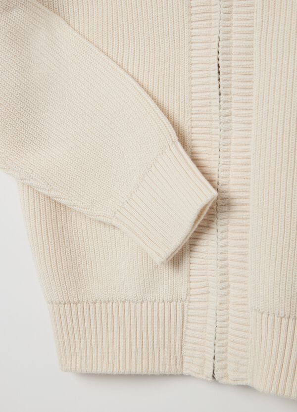 Ovs Cardigan In Maglia Con Cappuccio