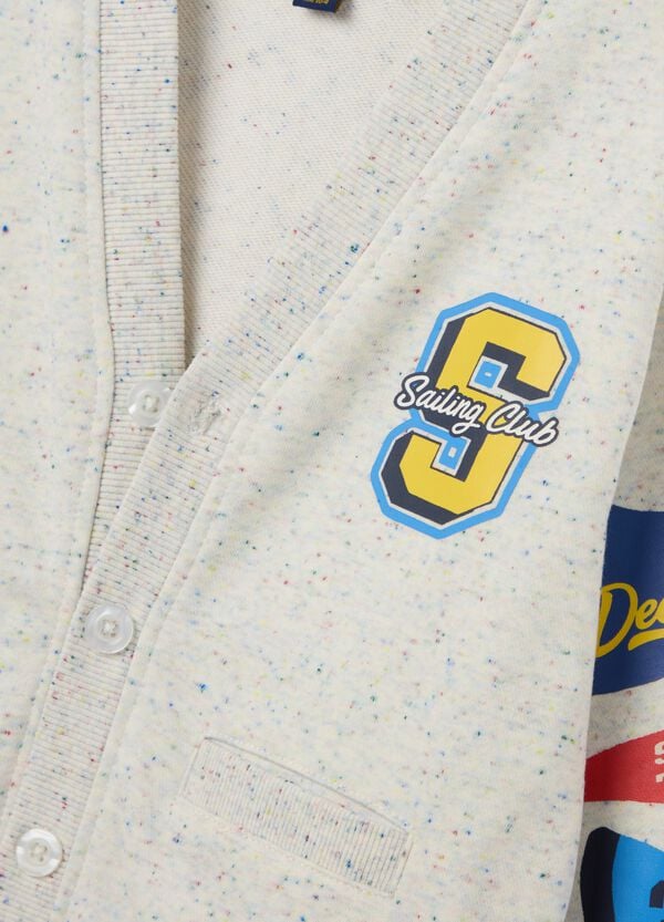 Ovs Cardigan Nappy Jersey Scollo A V E Stampa