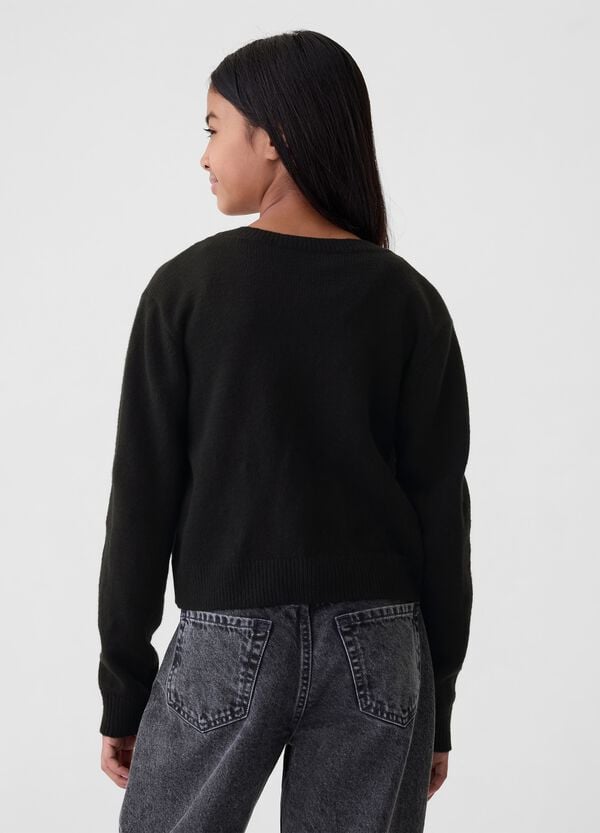 Ovs Cardigan Tinta Unita Con Scollo Rotondo