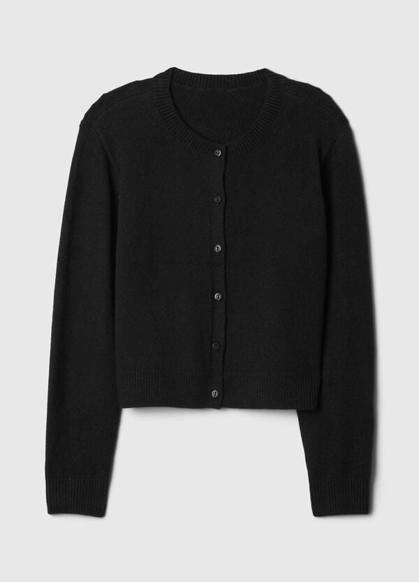 Ovs Cardigan Tinta Unita Con Scollo Rotondo