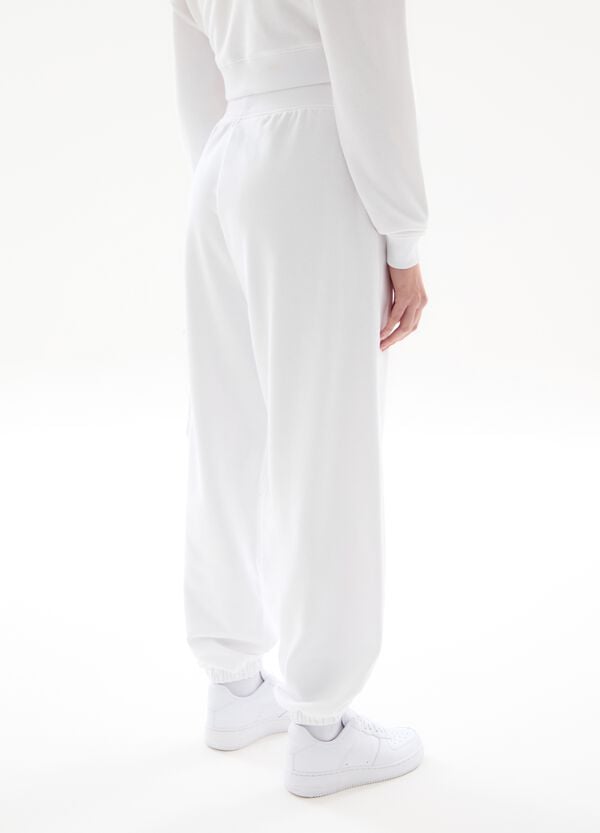 Ovs Cargo Sweatpants White
