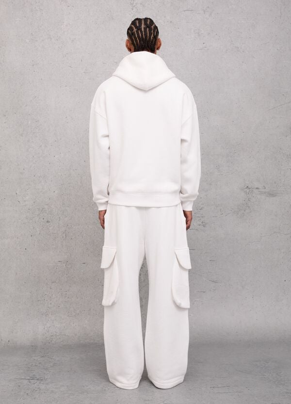 Ovs Cargo Sweatpants White